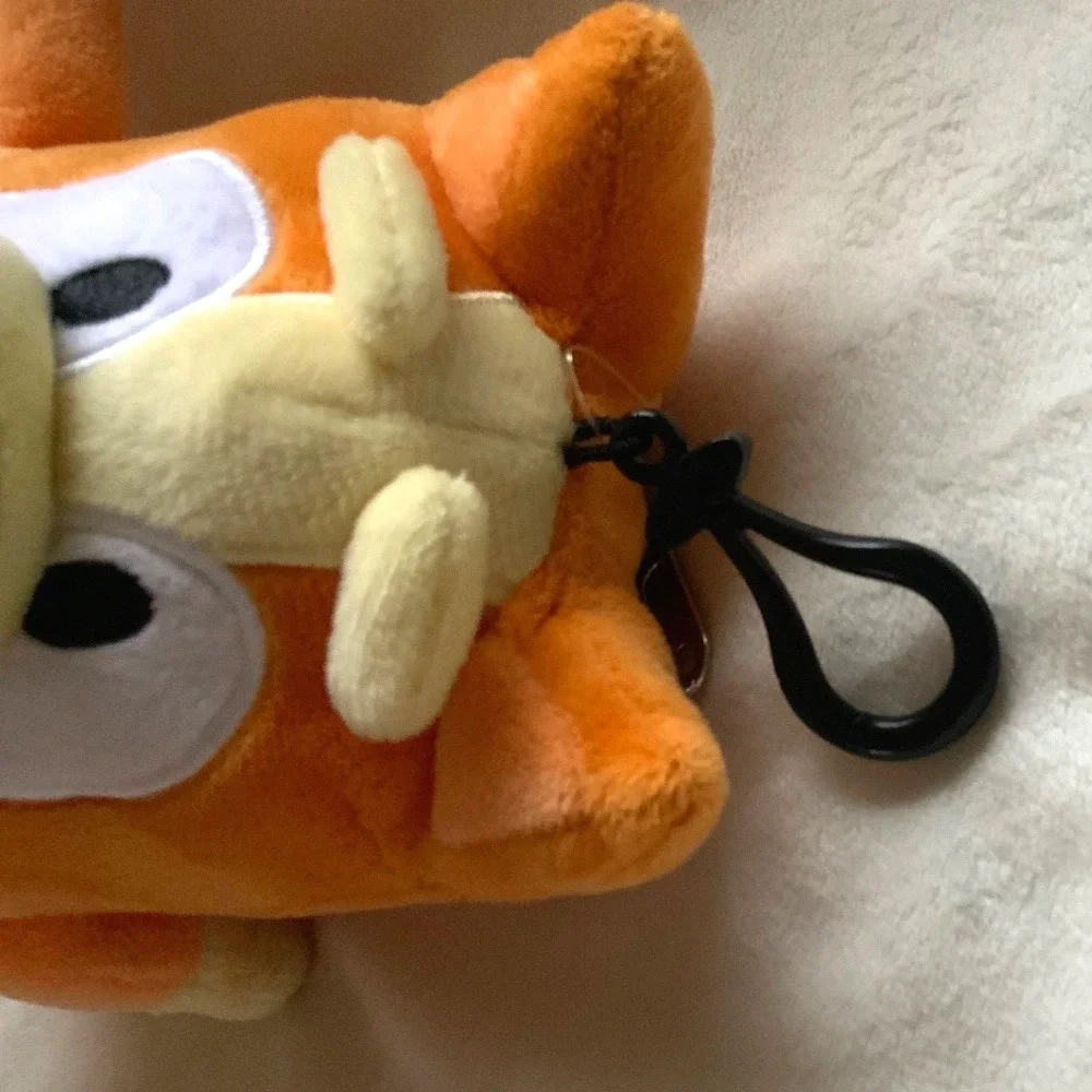 Bingo Zipper Plush Pouch Clip On 8